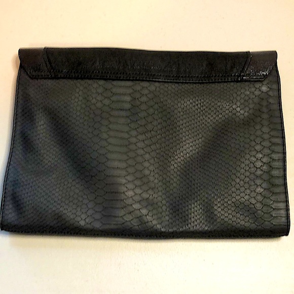 Guess Black Vegan Leather Clutch with Silver Studs - Picture 9 of 10